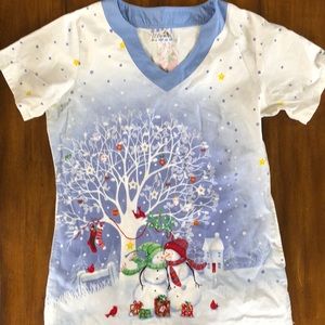 UA Snowman Scrubs